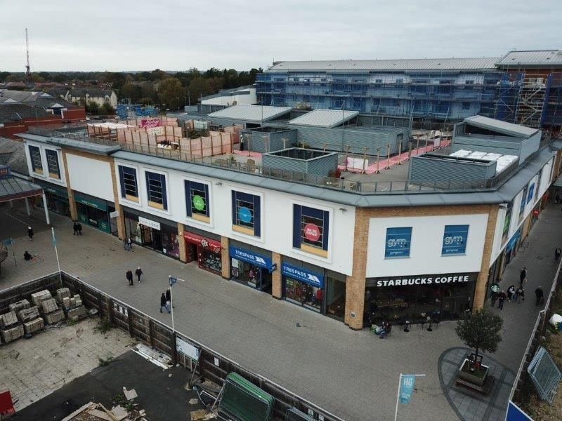 Completed development from the air